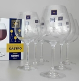 Jogo 06 Unidades De Taças Vinho Tinto 650ml Cristal Bohemia