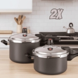 Jogo 2 Panela De Pressao 4,5 Litros E 3 Litros Antiaderente