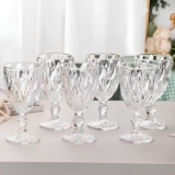 Jogo 6 Taças Vidro De Vinho / Água – Laradore Diamond 325ml