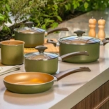 Jogo de Panelas 5 Peças Green Pro-flon Antiaderente Brinox – Verde