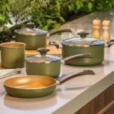 Jogo de Panelas 5 Peças Green Pro-flon Antiaderente Brinox – Verde