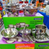 Jogo De Panelas Allegra Em Aço Inox 7 Peças Tramontina