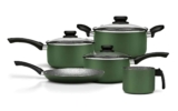 Jogo de panelas Aluminio antiaderente 5pçs Maximum Stone Verde Panelux