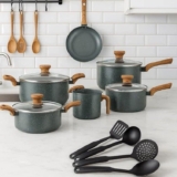 Jogo De Panelas Antiaderente Pratic Cook Granito Indução Mimo Style Cerâmica 10 Peças