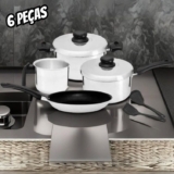 Jogo De Panelas Polidas 6 Peças – Arnix
