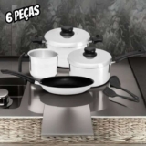 Jogo De Panelas Polidas 6 Peças – Arnix