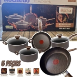 Jogo de Panelas Rochedo Expert Chocolate 5 peças