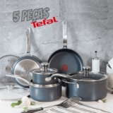 Jogo de Panelas Tefal Platinum 5 Peças Azul