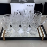 Jogo de Taças com Jarra de Vidro 7 Peças – Haus Bico de Jaca Empire