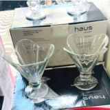 Jogo de Taças de Sobremesa de Vidro 175ml – 6 Peças Haus Concept Tulipa