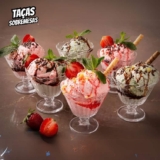 Jogo de Taças de Vidro para Sobremesa Transparente 150ml 6 Peças Haus Concept Lótus