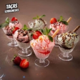 Jogo de Taças de Vidro para Sobremesa Transparente 150ml 6 Peças Haus Concept Lótus