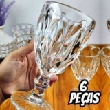 Jogo De Taças Diamond Vidro Taça De Vinho 340 Ml 6 Pçs