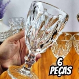 Jogo De Taças Diamond Vidro Taça De Vinho 340 Ml 6 Pçs