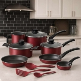 Jogo de Utensílios de Cozinha Tramontina Vermelho Turim de 10 Peças com Acessórios