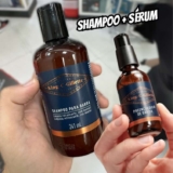 King C Gillette Kit, Shampoo para barba, 241ml e Sérum Preenchedor de Barba, 50ml