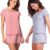 Kit 02 Conjuntos de Pijamas Lupo Short Doll Clássico Algodão Feminino Adulto