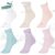 Kit 06 Pares de Meia Puma Colors & Heart Cano Médio Feminino Adulto