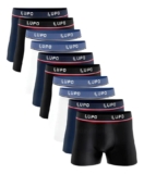 Kit 10 Cueca Boxer Lupo Algodão Box Atacado Masculina Preta