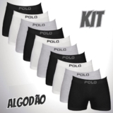 Kit 10 Cuecas Boxer Box Algodão Polo Star Sortida