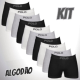 Kit 10 Cuecas Boxer Box Algodão Polo Star Sortida