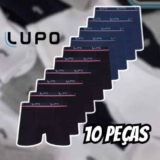 Kit 10 Cuecas Lupo Boxer Masculinas Atacado Box 523 Algodão