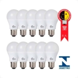 Kit 10 Lâmpada Led 9w Bulbo Branco Frio 6500k Marca Kian Luz Branco-frio