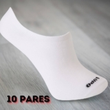 Kit 10 Meias Sapatilha Unissex Especial Au Walk Branco Lupo
