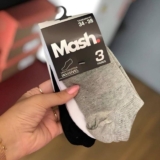 Kit 10 Pares Meia Invisível Soquete Algodão Confortável Mash