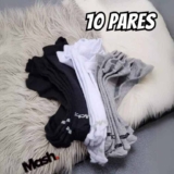 Kit 10 Pares Meias Cano Invisível Mash Algodão Econômico