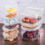 Kit 10 Potes Herméticos Com Tampa E Trava Plástico Plasútil Fendi