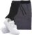KIT 2 Bermudas Masculina Moletom Conforto + Tenis Masculino Academia YZI