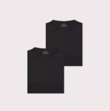 Kit 2 Camisetas Masculinas Pretas Básicas Polo Wear Preto