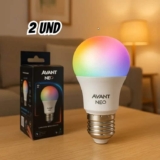 Kit 2 Lampadas Led Smart Inteligente Wi Fi Alexa Google 10w Rgb E27 127/220v Cod: 290028177-2 Avant Neo