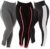 Kit 3 Calças Leggings Diversas Suplex – bicolor preta branca/kaya preta rosa/listras cinza