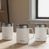 Kit 3 Caneca Térmica 414ml Conserva Quente Branco Contigo Branco