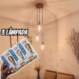 Kit 3 Lâmpada Filamento Led Decorativa Retrô Vintage Âmbar Cor Da Luz Branco-quente 110v/220v
