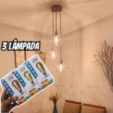Kit 3 Lâmpada Filamento Led Decorativa Retrô Vintage Âmbar Cor Da Luz Branco-quente 110v/220v