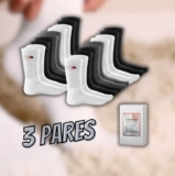 Kit 3 Pares Meias Cano Médio Algodão Sandrini Alto Masculina