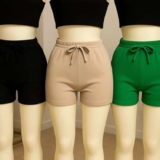 Kit 3 Shorts Feminino Basico Cintura Alta Confortável