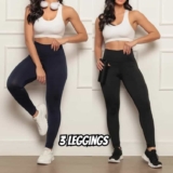 KIT 3x Calças Leggings, Feminina, Suplex, Academia Fitness Treino Compressão Esportiva, Yoga, Casual – Dandi Modas Ltda