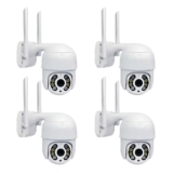 Kit 4 Câmeras De Segurança À Prova D’água Zoom 4x Icsee A8