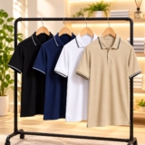 Kit 4 Camisa Gola Polo Piquet Masculina Slim Casual Algodão