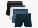 Kit 4 Cuecas Boxer Box Lupo Algodão Respirável Original
