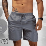 Kit 4 Short Praia Masculino Bermuda Tactel Academia Corrida