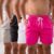 Kit 4 Shorts Masculino Bermuda Praia Liso Mauricinho Tactel