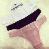 Kit 5 Calcinhas Básicas Fio Dental Em Algodão Hering