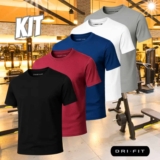 Kit 5 Camisa Masculina Termica Academia Dry Fit Malha Fria