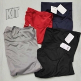 Kit 5 Camisetas Dry Fit Lisa Masculina Basica Academia