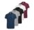 Kit 5 Camisetas Masculinas Slim Gola V Algodão Premium